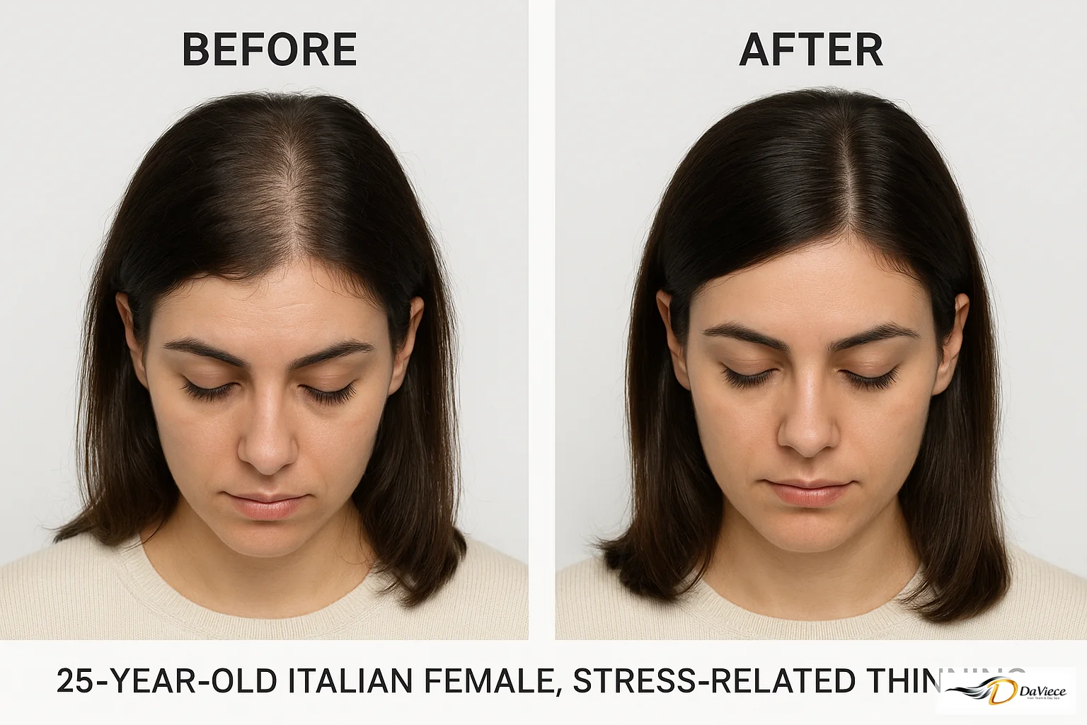 Hair transformation - Before and After